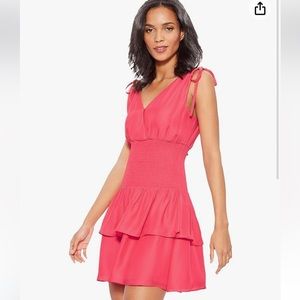 NWT Parker Violina Prism Pink Silk Blend Dress Small